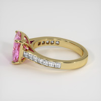 2.63 Ct. Pink Sapphire Ring, 14K Yellow Gold 4