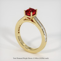 1.65 Ct. Ruby Ring, 14K Yellow Gold 2