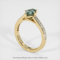 1.18 Ct. Sapphire Ring, 18K Yellow Gold 2