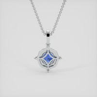 1.87 Ct. Blue Sapphire Pendant, 14K White Gold 4