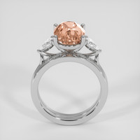 4.16 Ct. Padparadscha Sapphire Ring, Platinum 950 3