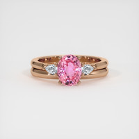 1.74 Ct. Sapphire Ring, 18K Rose Gold 1