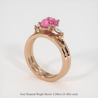 1.74 Ct. Sapphire Ring, 18K Rose Gold 2