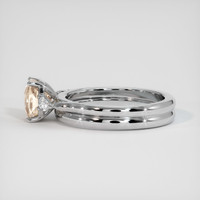 1.99 Ct. Padparadscha Sapphire Ring, 10K White Gold 4