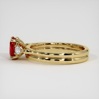 1.20 Ct. Ruby Ring, 14K Yellow Gold 4