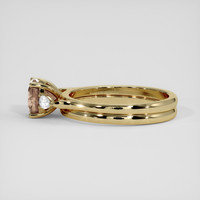 2.15 Ct. Pinkish Brown Sapphire Ring, 14K Yellow Gold 4