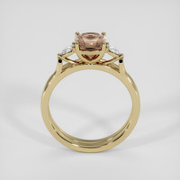 2.15 Ct. Pinkish Brown Sapphire Ring, 18K Yellow Gold 3