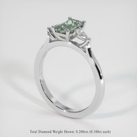 1.11 Ct. Sapphire Ring, Platinum 950 2