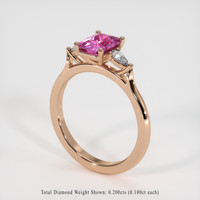 1.32 Ct. Sapphire Ring, 14K Rose Gold 2