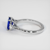 1.30 Ct. Blue Sapphire Ring, 10K White Gold 4