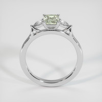 0.89 Ct. Green Sapphire Ring, 10K White Gold 3