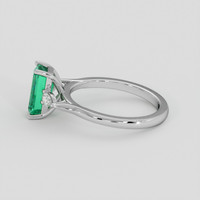 1.57 Ct. Emerald Ring, 18K White Gold 4