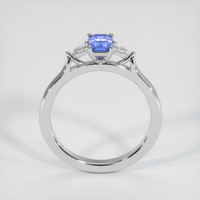 0.87 Ct. Sapphire Ring, 18K White Gold 3
