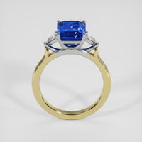 3.75 Ct. Blue Sapphire Ring, 14K White & Yellow 3