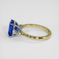 3.75 Ct. Blue Sapphire Ring, 18K White & Yellow 4