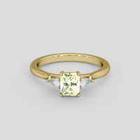 1.20 Ct. Bi Color Sapphire Ring, 14K Yellow Gold 1