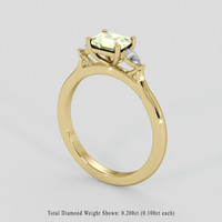 1.20 Ct. Bi Color Sapphire Ring, 14K Yellow Gold 2