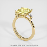 4.00 Ct. Sapphire Ring, 14K Yellow Gold 2
