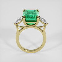 9.94 Ct. Emerald Ring, 18K Yellow Gold 3