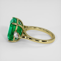 8.46 Ct. Emerald Ring, 18K Yellow Gold 4
