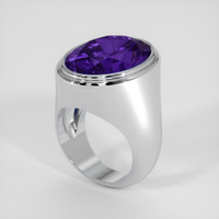 29.71 Ct. Purple Amethyst Ring, Platinum 950 2