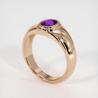 0.82 Ct. Sapphire Ring, 14K Rose Gold 2
