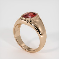 3.80 Ct. Ruby Ring, 18K Rose Gold 2