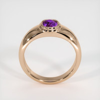 0.82 Ct. Purple Sapphire Ring, 18K Rose Gold 3