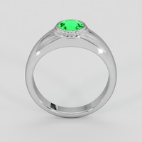0.60 Ct. Emerald Ring, Silver 3