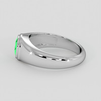 0.60 Ct. Emerald Ring, Silver 4