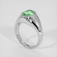2.37 Ct. Emerald Ring, Silver 2