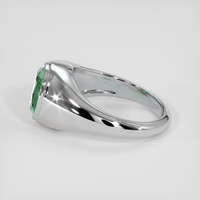 2.37 Ct. Emerald Ring, Silver 4