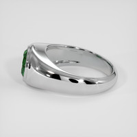 2.00 Ct. Emerald Ring, Silver 4