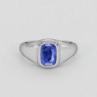 2.30 Ct. Blue Sapphire Ring, Silver 1