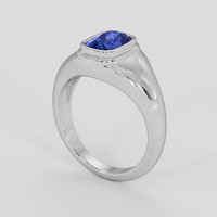 2.30 Ct. Blue Sapphire Ring, Silver 2