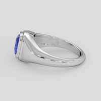 2.30 Ct. Blue Sapphire Ring, Silver 4
