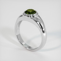 1.37 Ct. Brownish Green Chrysoberyl Ring, 10K White Gold 2