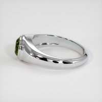 1.37 Ct. Brownish Green Chrysoberyl Ring, 10K White Gold 4