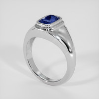 3.08 Ct. Blue Sapphire Ring, 14K White Gold 2