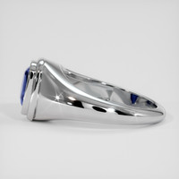 3.08 Ct. Blue Sapphire Ring, 14K White Gold 4