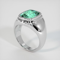 6.14 Ct. Emerald Ring, 18K White Gold 2