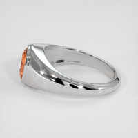 2.05 Ct. Padparadscha Sapphire Ring, 18K White Gold 4