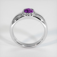 0.82 Ct. Sapphire Ring, 18K White Gold 3