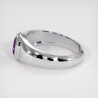 0.82 Ct. Sapphire Ring, 18K White Gold 4