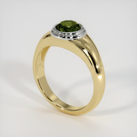 1.37 Ct. Gemstone Ring, 14K White & Yellow 2