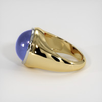28.00 Ct. Blue Sapphire Ring, 14K White & Yellow 4