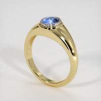 0.90 Ct. Sapphire Ring, 18K White & Yellow 2