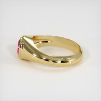 0.46 Ct. Pink Sapphire Ring, 10K Yellow Gold 4