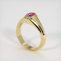 0.46 Ct. Sapphire Ring, 14K Yellow Gold 2