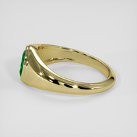 0.66 Ct. Emerald Ring, 18K Yellow Gold 4